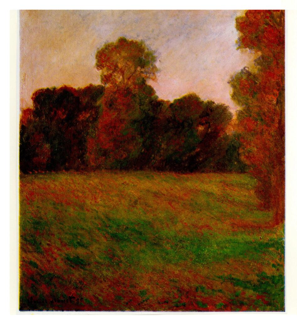 Anonimo , Monet, Claude - sec. XIX - Une prairie, Giverny , fronte