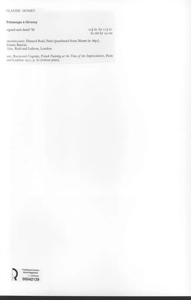 Anonimo , Monet, Claude - sec. XIX , retro
