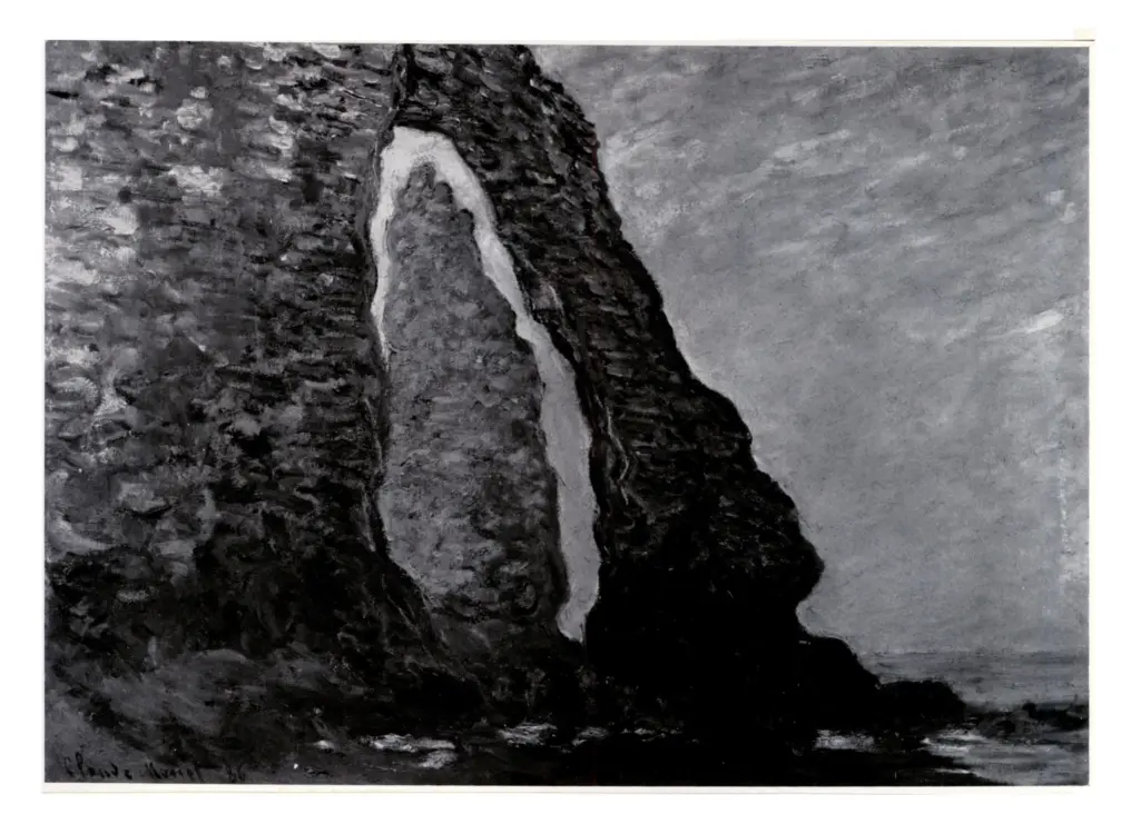Anonimo , Monet, Claude - sec. XIX - The cliffs at etretat , fronte
