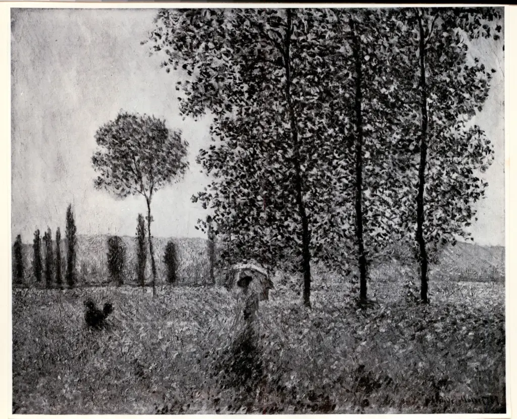 Anonimo , Monet, Claude - sec. XIX - Field in Springtime , fronte
