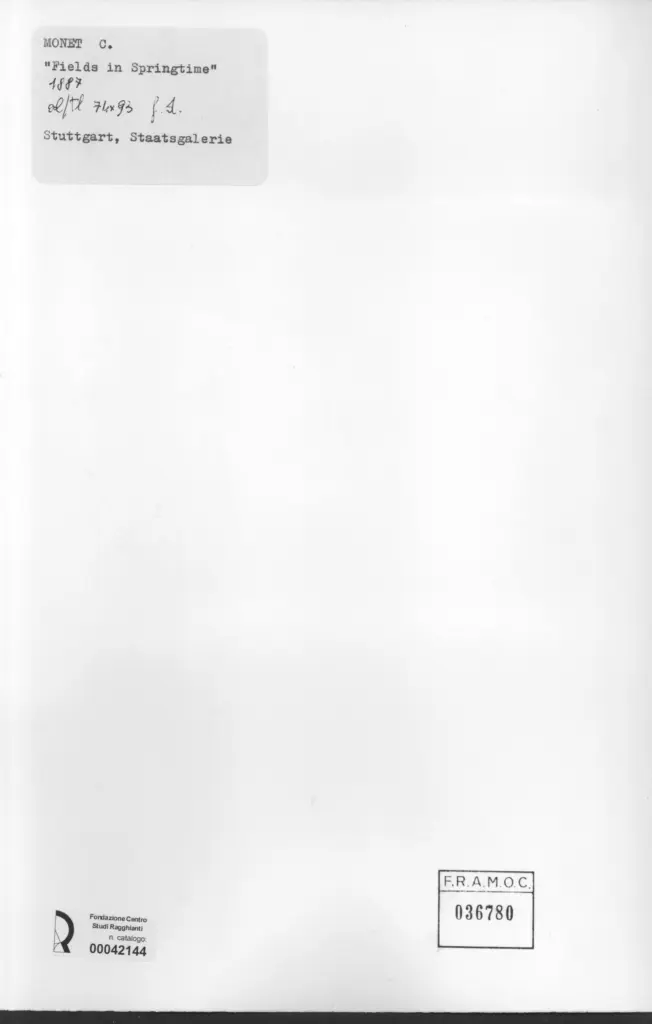 Anonimo , Monet, Claude - sec. XIX - Field in Springtime , retro