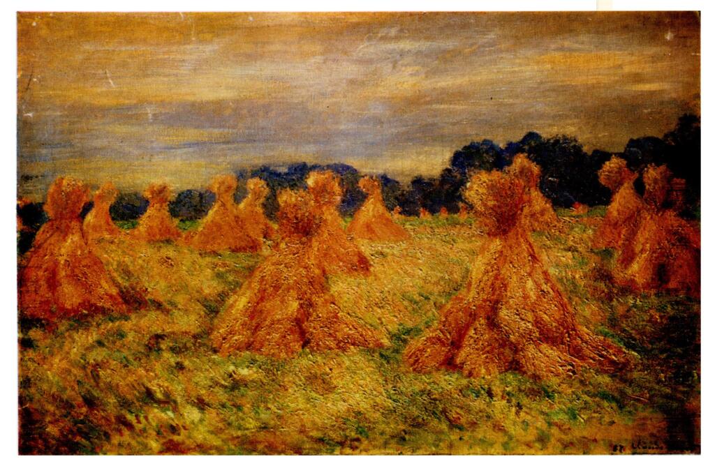 Anonimo , Monet, Claude - sec. XIX - Le meulettes , fronte