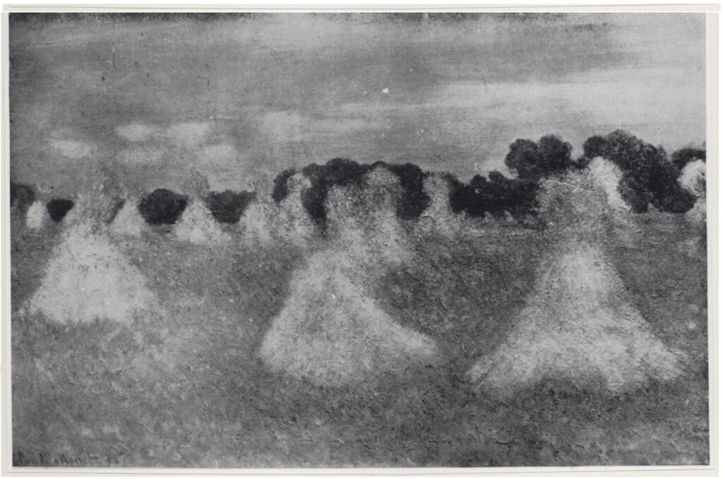 Anonimo , Monet, Claude - sec. XIX - Le meulettes , fronte