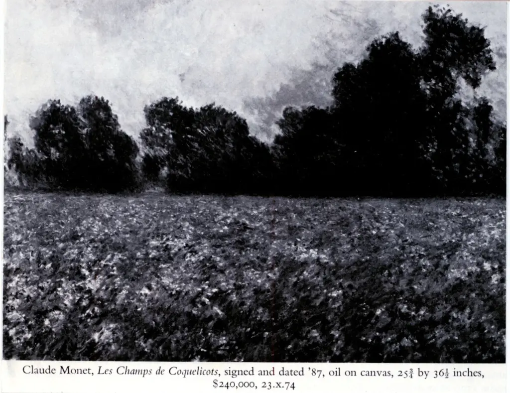 Anonimo , Monet, Claude - sec. XIX - Les Champs de Coquelicots , fronte