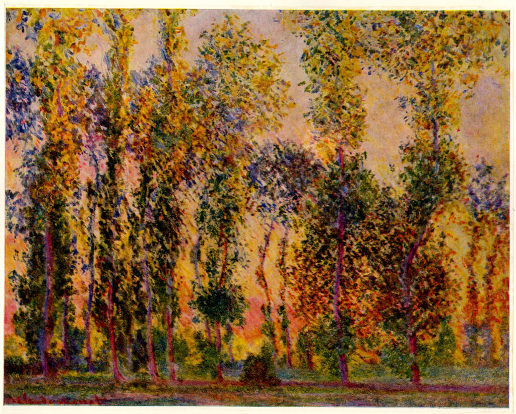 Anonimo , Monet, Claude - sec. XIX - Poplars at Giverny, Sunrise , fronte