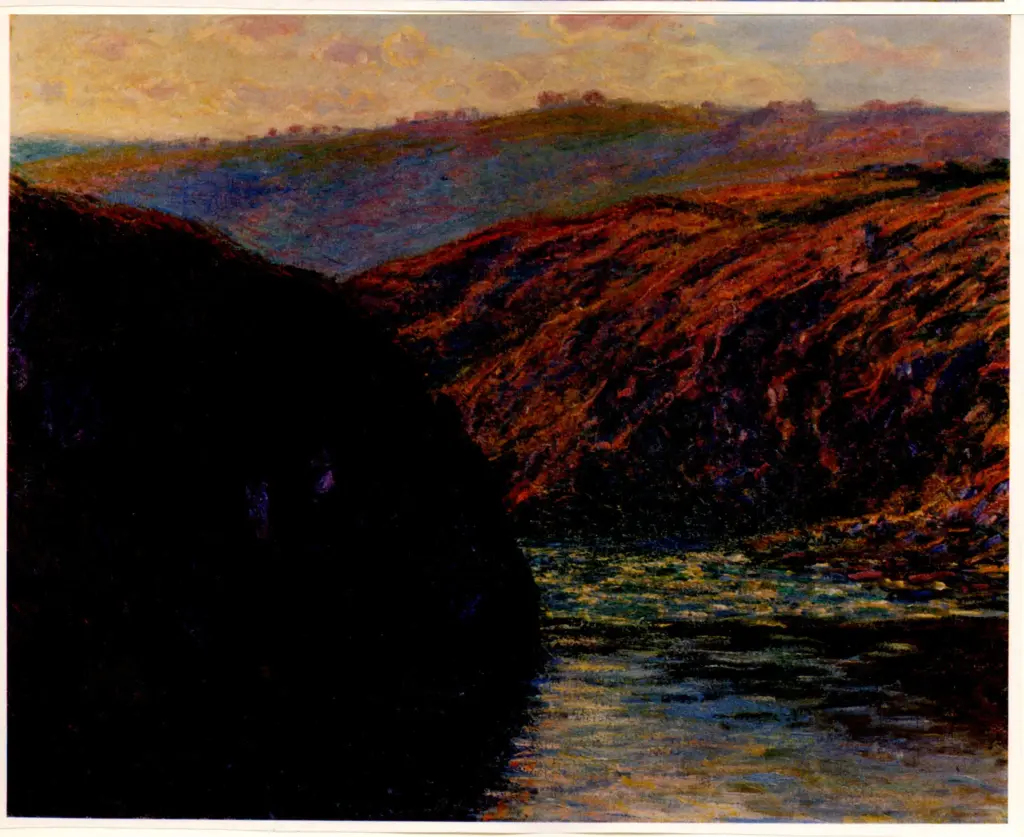 Anonimo , Monet, Claude - sec. XIX - Les eaux de la Somme, effet de soleil , fronte