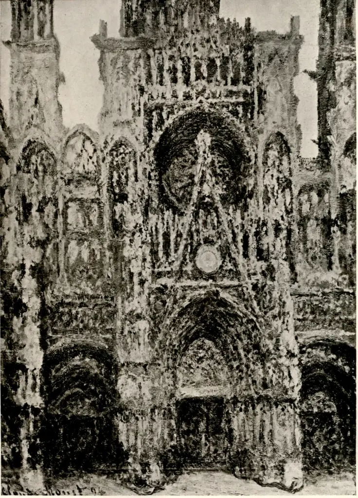 Anonimo , Monet, Claude - sec. XIX - Cattedrale di Rouen in pieno sole , fronte