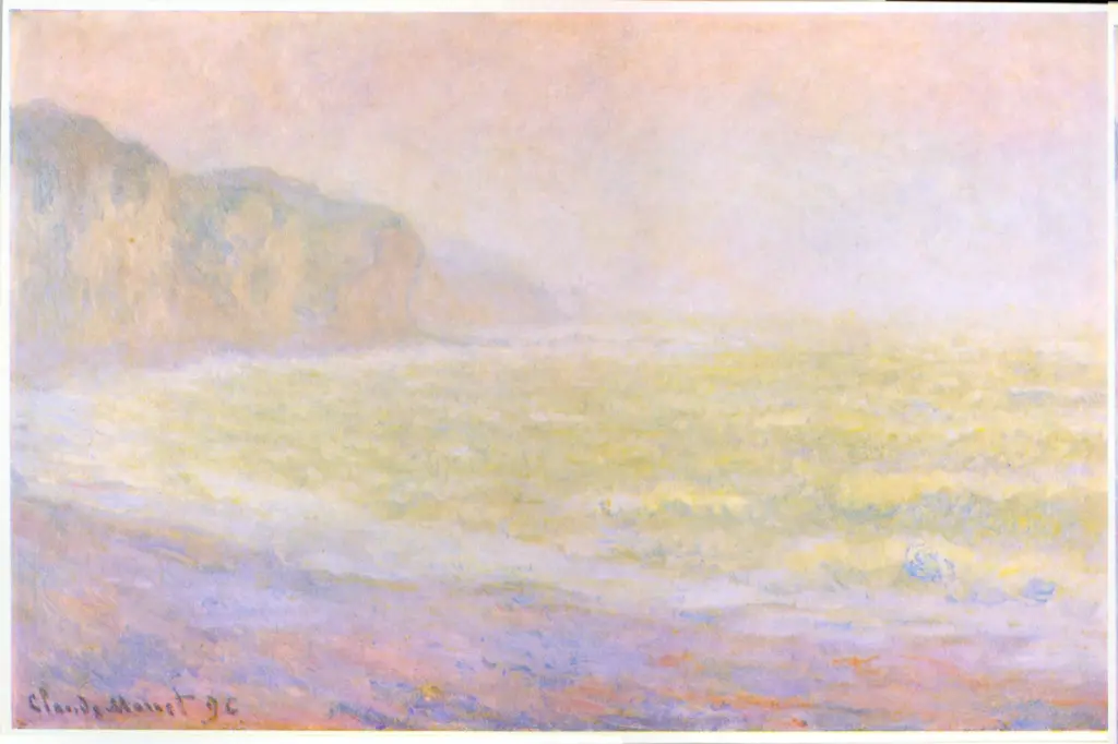 Anonimo , Monet, Claude - sec. XIX - Le falaise &agrave; Pourville , fronte