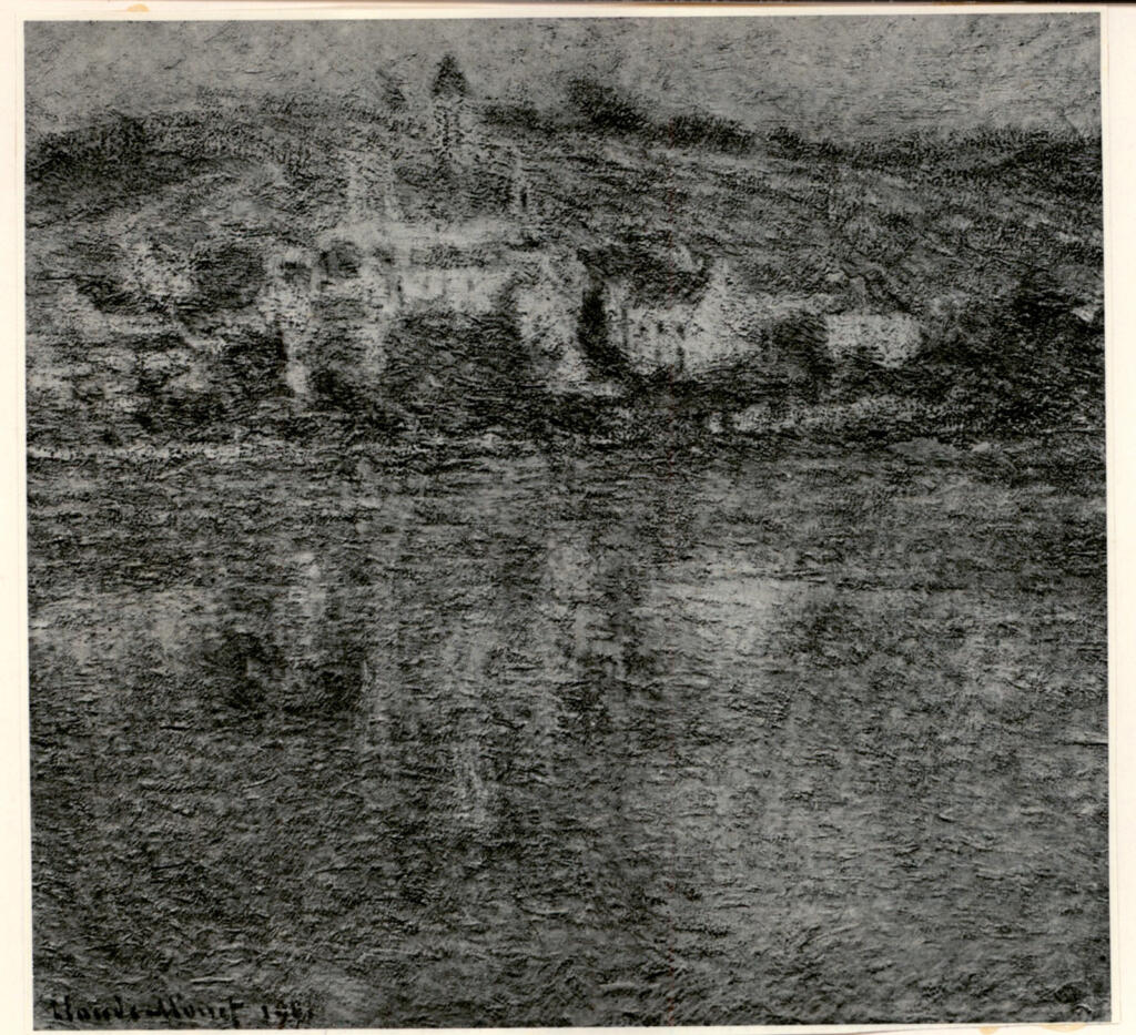 Anonimo , Monet, Claude - sec. XX - Vethuil, apres-midi d'automne , fronte