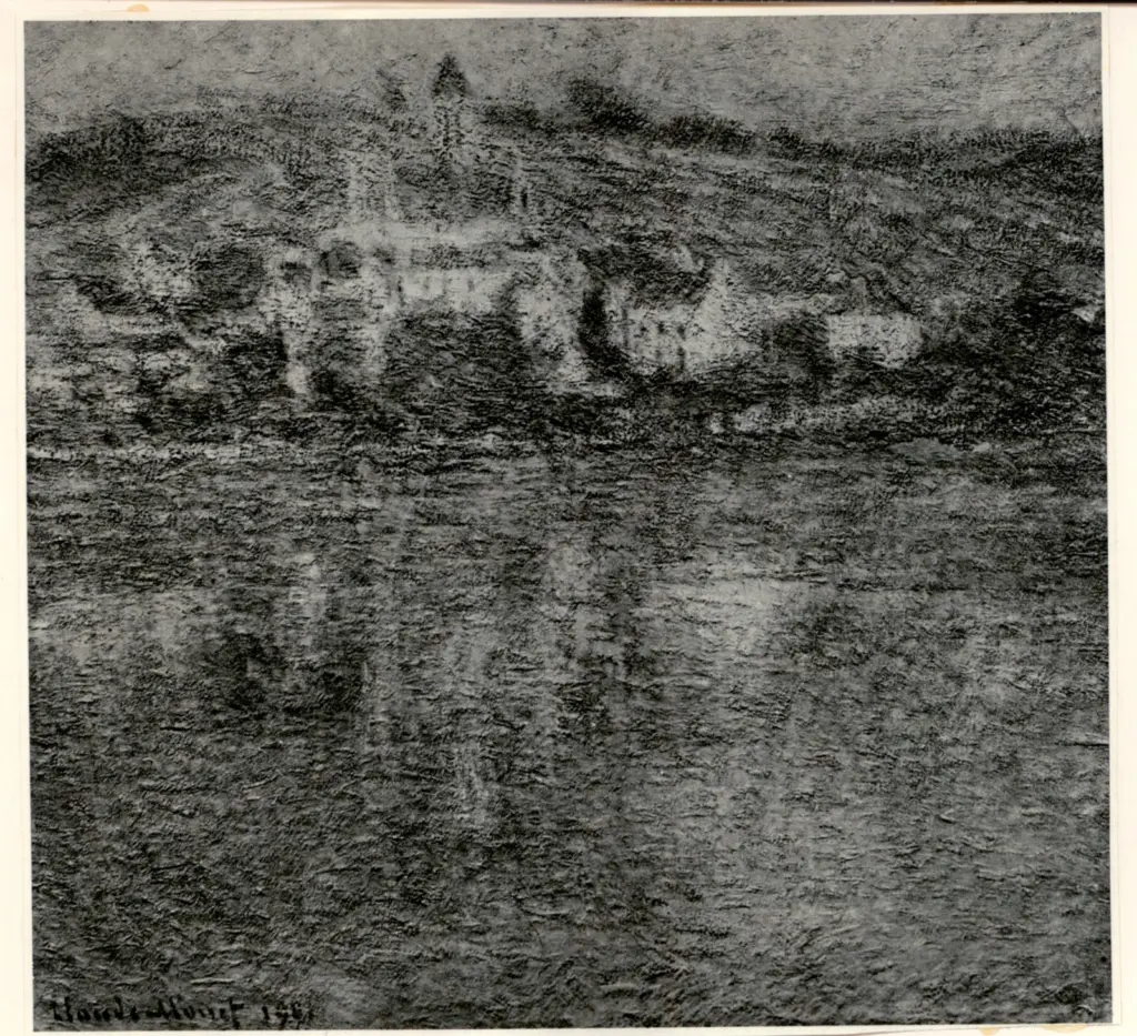 Anonimo , Monet, Claude - sec. XX - Vethuil, apres-midi d'automne , fronte