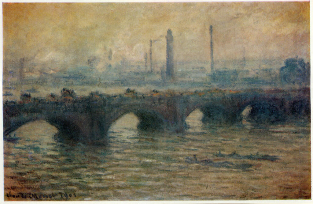 Anonimo , Monet, Claude - sec. XX - Waterloo bridge , fronte