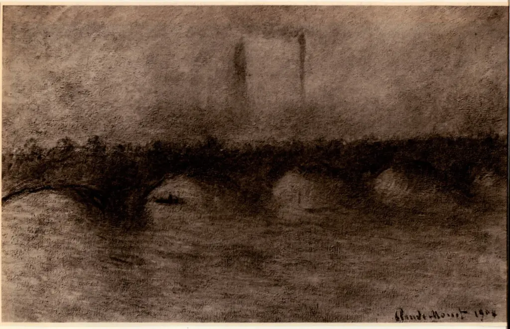 Anonimo , Monet, Claude - sec. XX - Pont de Waterloo , fronte