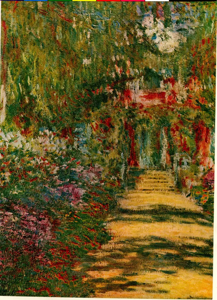 Anonimo , Monet, Claude - sec. XX - The garden , fronte