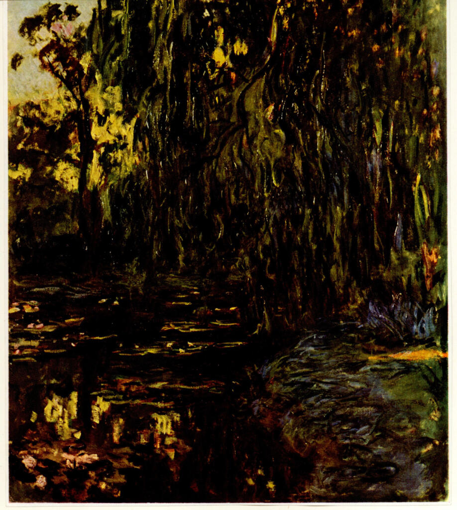 Anonimo , Monet, Claude - sec. XX - Les Saules, bassin de Nympheas à Giverny , fronte