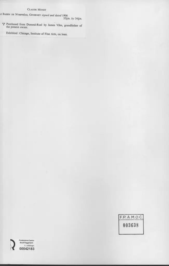 Anonimo , Monet, Claude - sec. XX - Le bassin de Nympheas, Giverny , retro
