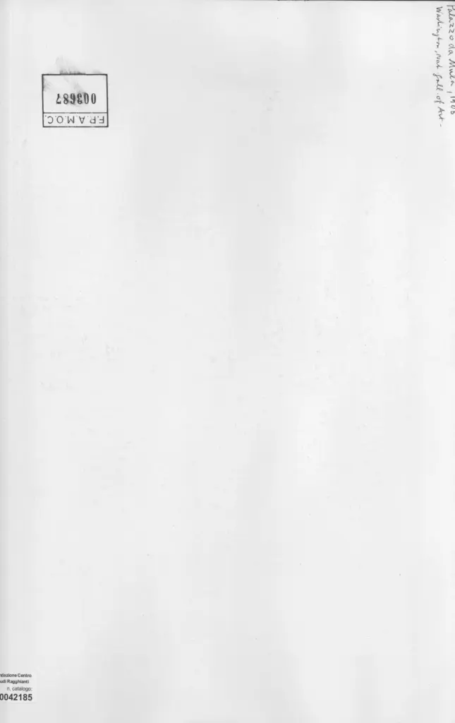 Anonimo , Monet, Claude - sec. XX - Palazzo da Musa , retro