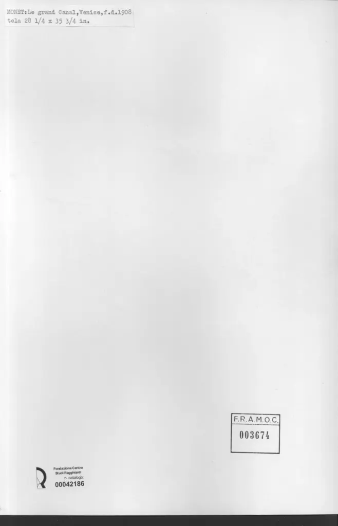 Anonimo , Monet, Claude - sec. XX - Le grand Canal, Venise , retro