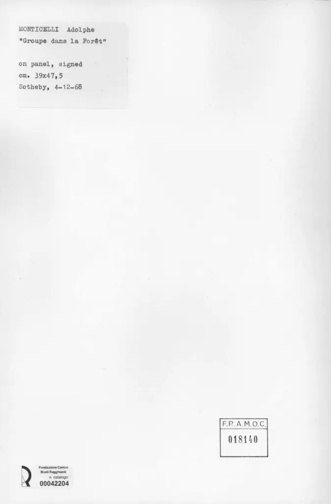 Anonimo , Monticelli, Adolphe , retro