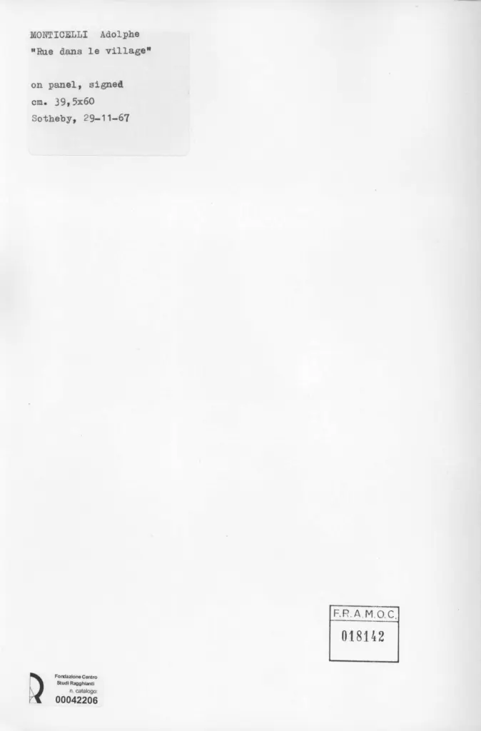 Anonimo , Monticelli, Adolphe , retro