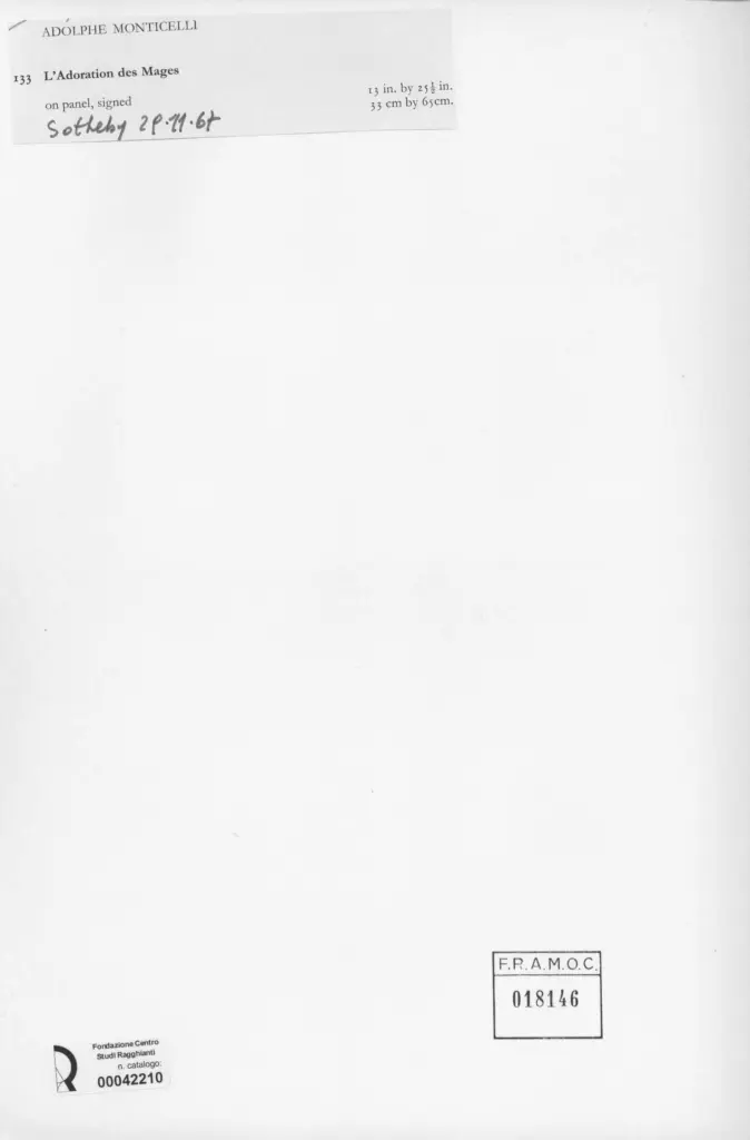 Anonimo , Monticelli, Adolphe , retro