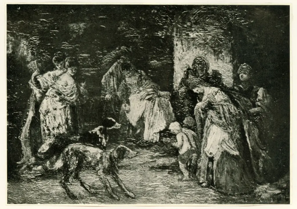 Anonimo , Monticelli, Adolphe - sec. XIX - L'offrande , fronte