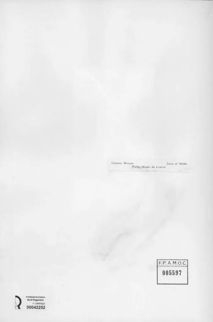 Anonimo , Moreau, Gustave - sec. XIX - Jason et M&eacute;d&eacute;e , retro
