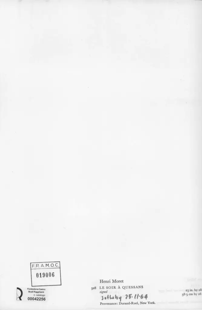 Anonimo , Moret, Henri , retro