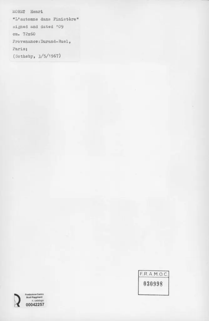 Anonimo , Moret, Henri - sec. XX , retro