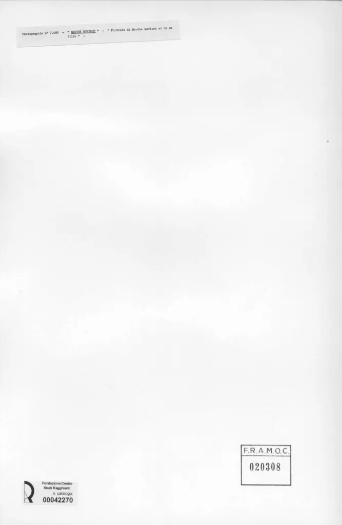 Anonimo , Morisot, Berthe , retro