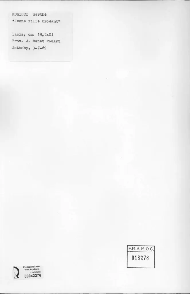 Anonimo , Morisot, Berthe , retro