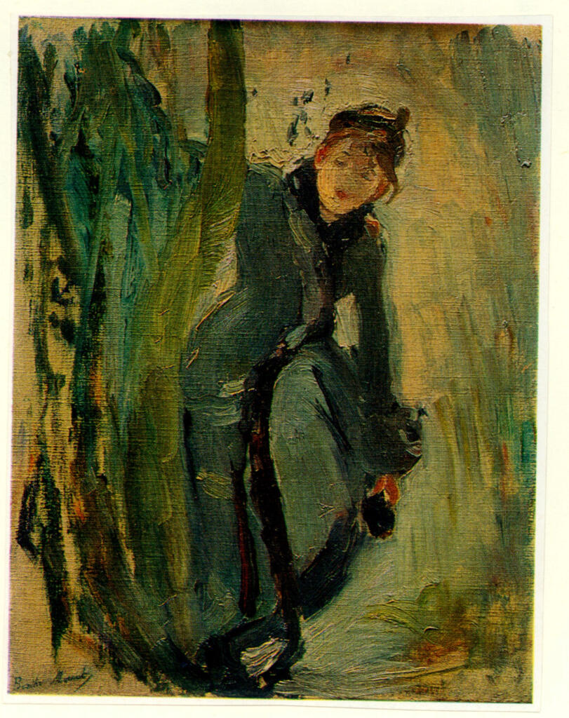 Morisot, Berthe , Jeune fille remettant son patin