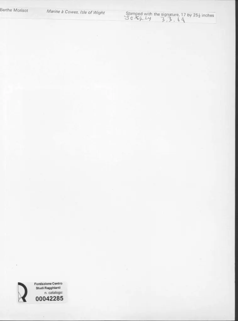 Anonimo , Morisot, Berthe , retro