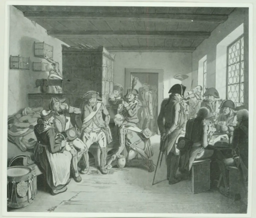 Anonimo , Opitz, George Emanuel - sec. XVIII/ XIX - Le corps de garde , fronte