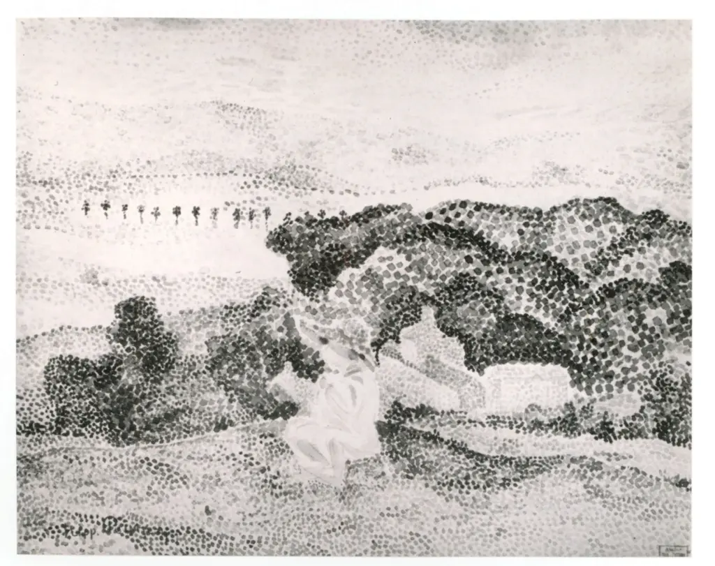 Petitjean, Hippolyte , Enfant dans un paysage proven&ccedil;al