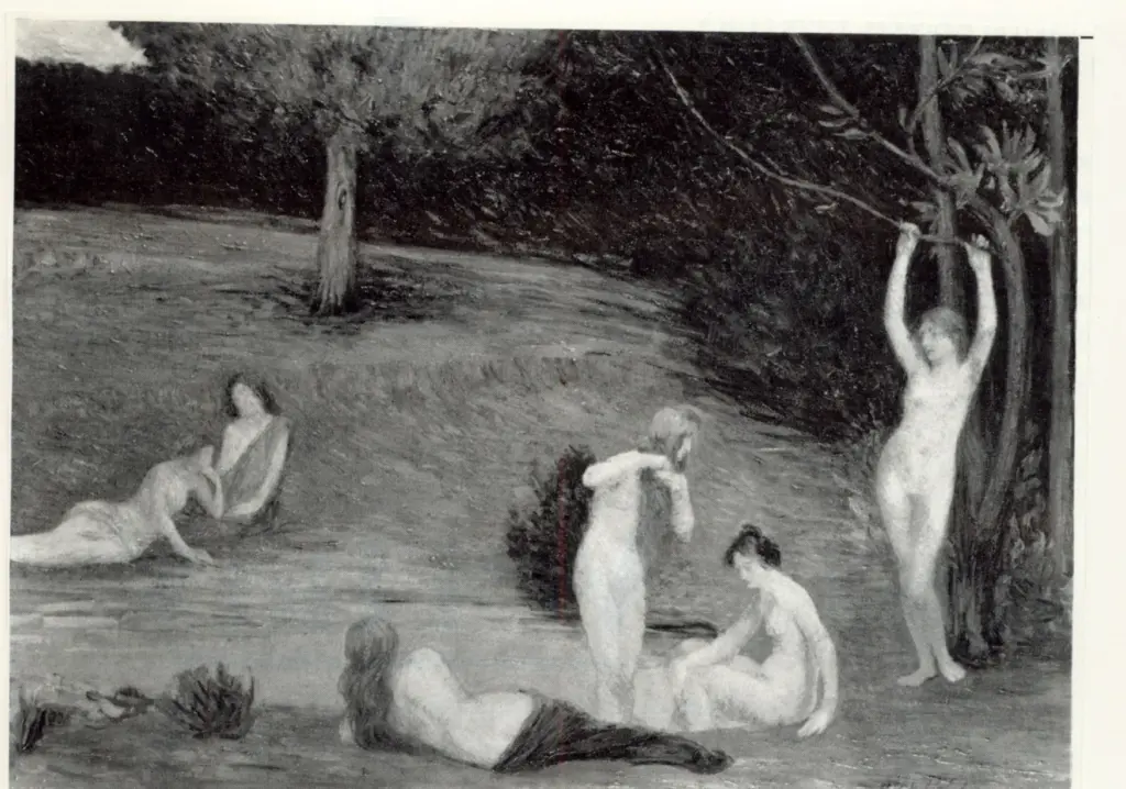 Anonimo , Petitjean, Hippolyte - sec. XX - Woodland pool , fronte