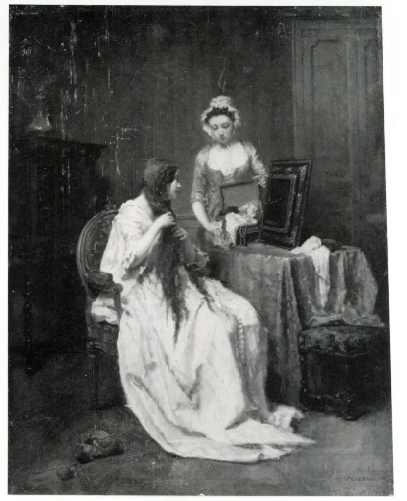 Anonimo , Plassan, Antione Emile - sec. XIX - The morning toilette , fronte