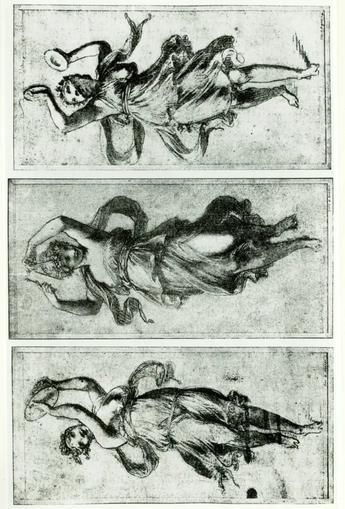 Anonimo , Prud'hon, Pierre-Paul - sec. XVIII/ XIX - Danseuses , fronte