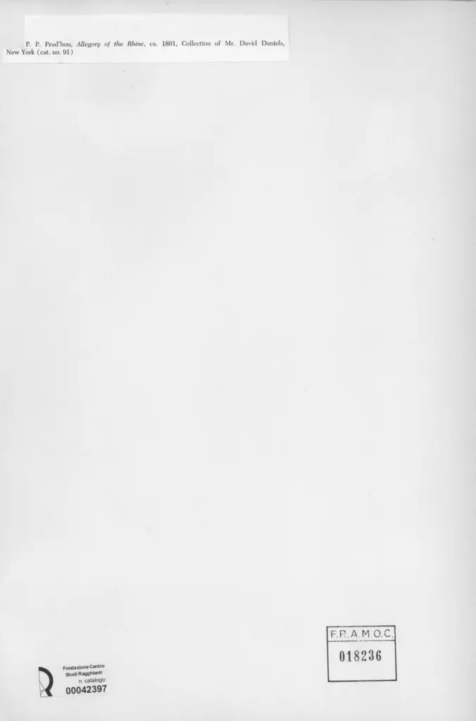 Anonimo , Prud'hon, Pierre-Paul - sec. XIX - Allegory of the rine , retro