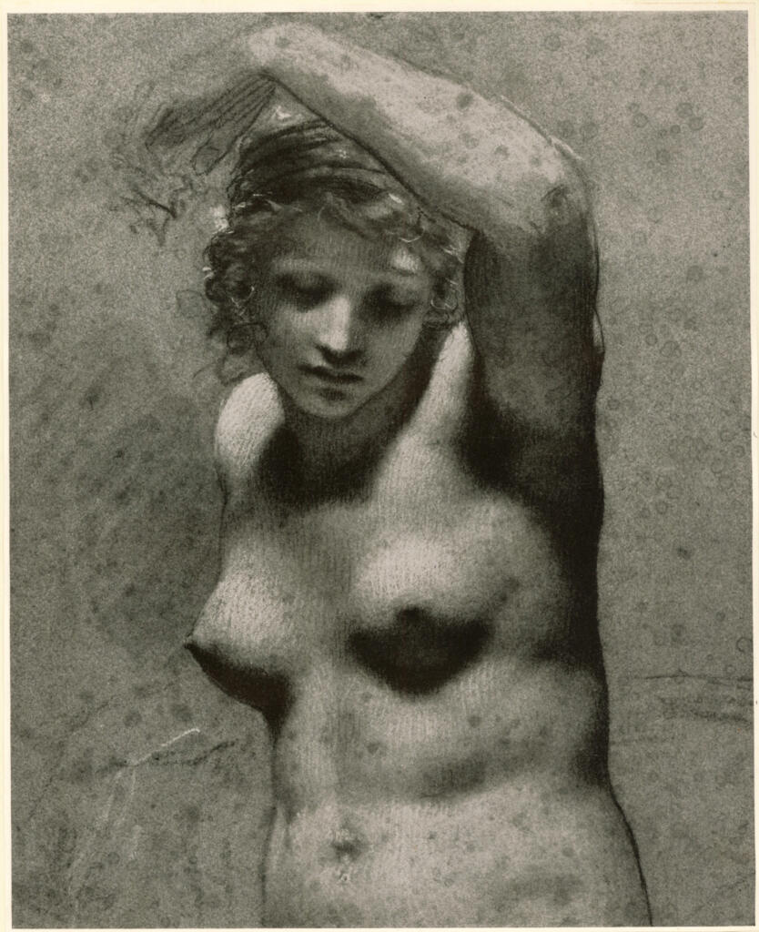 Anonimo , Prud'hon, Pierre-Paul - sec. XIX - Studio di nudo femminile , fronte