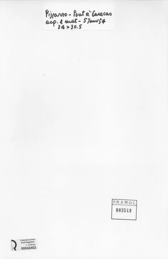 Anonimo , Pissarro, Camille - sec. XIX - Port &agrave; Caracas , retro