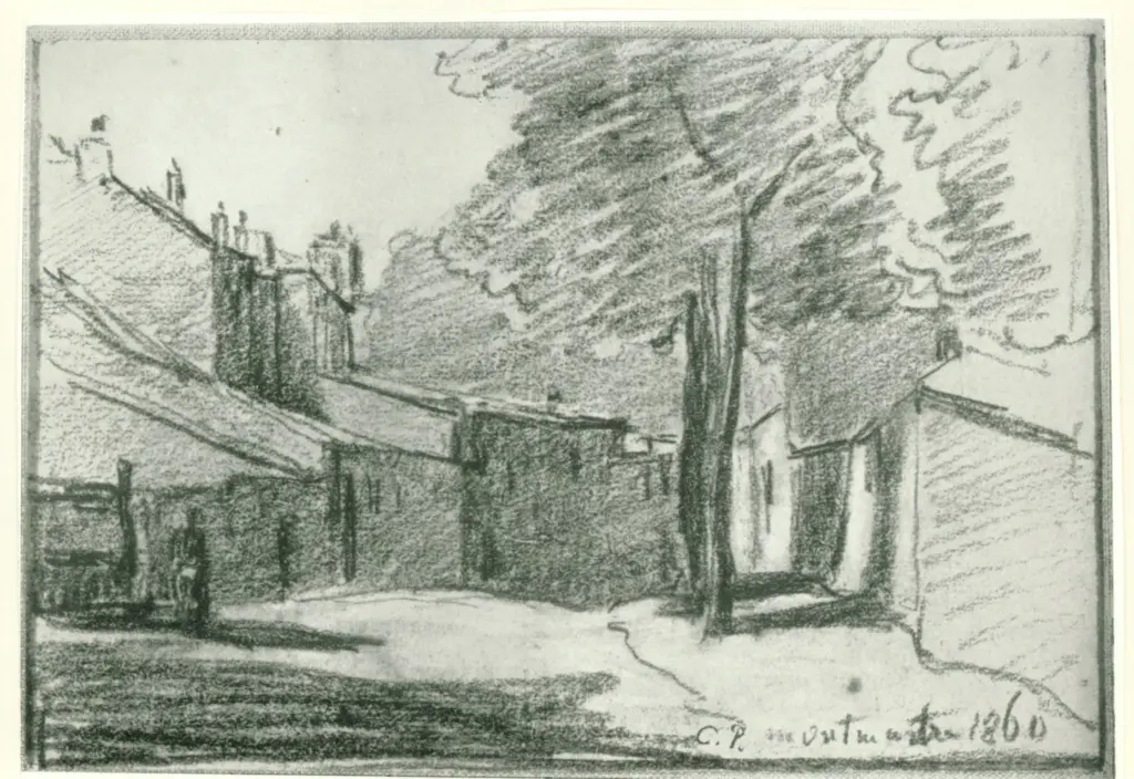 Anonimo , Pissarro, Camille - sec. XIX - Rue St. Vincent Montmartre