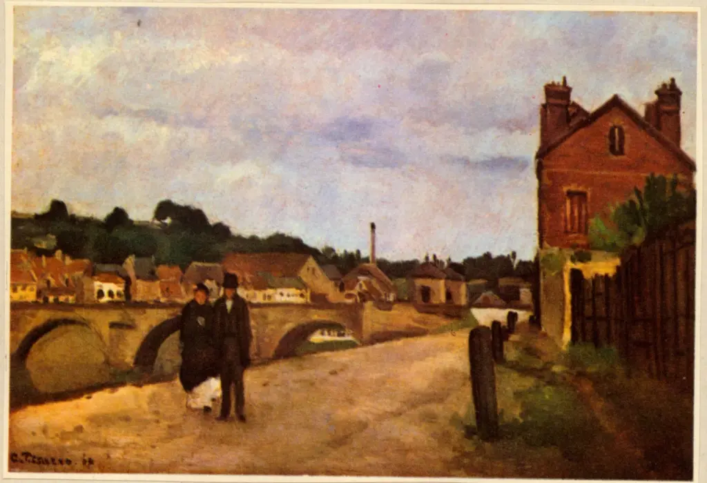 Anonimo , Pissarro, Camille - sec. XIX - Rue &agrave; Pontoise , fronte