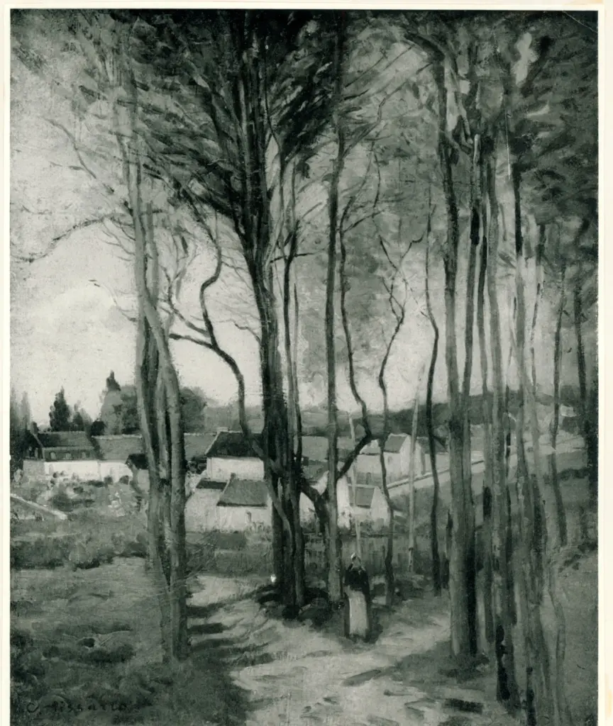 Anonimo , Pissarro, Camille - sec. XIX - Le Village &agrave; Travers Les Arbres , fronte