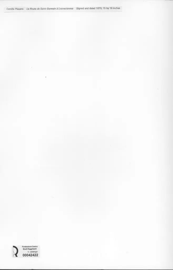 Anonimo , Pissarro, Camille - sec. XIX - La Route de Saint, Germain &agrave; Louveciennes , retro