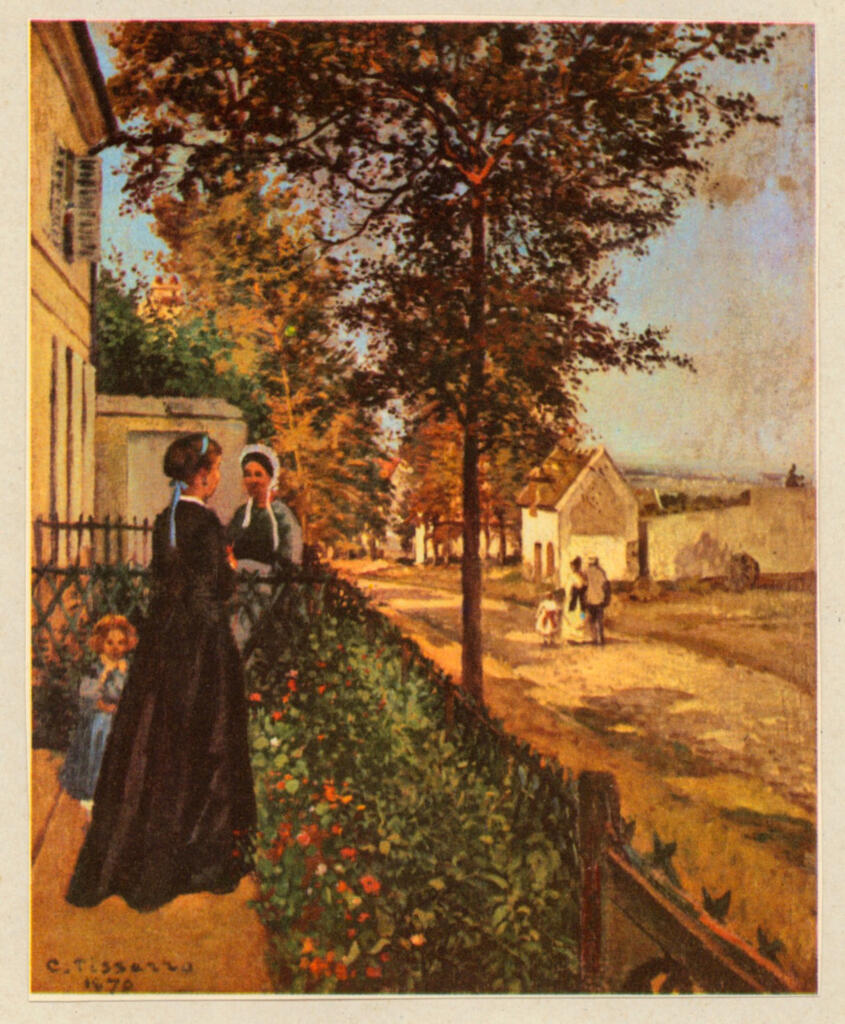 Anonimo , Pissarro, Camille - sec. XIX - Le rue pour Versailles à Louveciennes