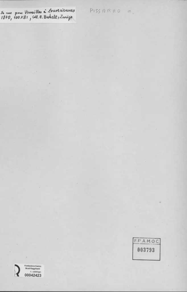 Anonimo , Pissarro, Camille - sec. XIX - Le rue pour Versailles &agrave; Louveciennes , retro