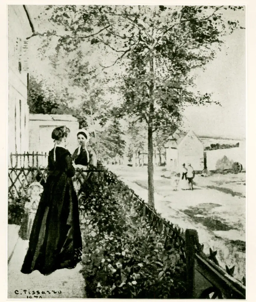 Anonimo , Pissarro, Camille - sec. XIX - La rue pour Versailles &agrave; Louveciennes , fronte