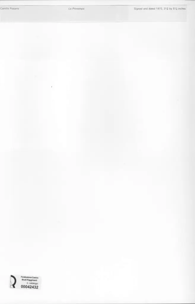 Anonimo , Pissarro, Camille - sec. XIX - Le Printemps , retro