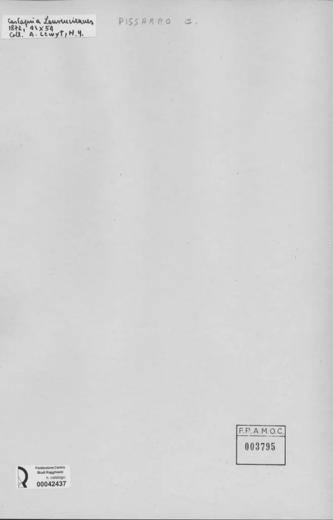 Anonimo , Pissarro, Camille - sec. XIX - Louveciennes , retro