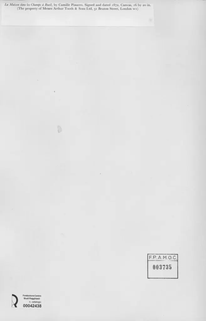 Anonimo , Pissarro, Camille - sec. XIX , retro